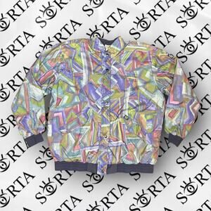 VTG 1990s Gore-tex The Coeur d'Alene LPGA Golf Tour Full Zip Up Abstract Jacket